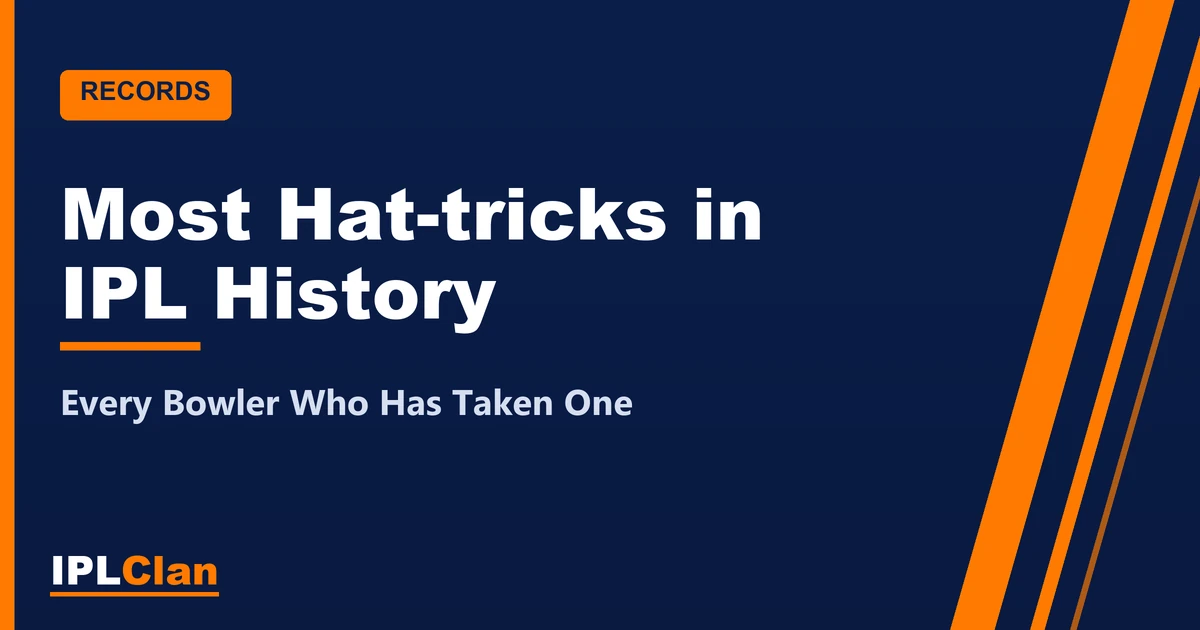 IPL hat-trick list – IPLClan records title card
