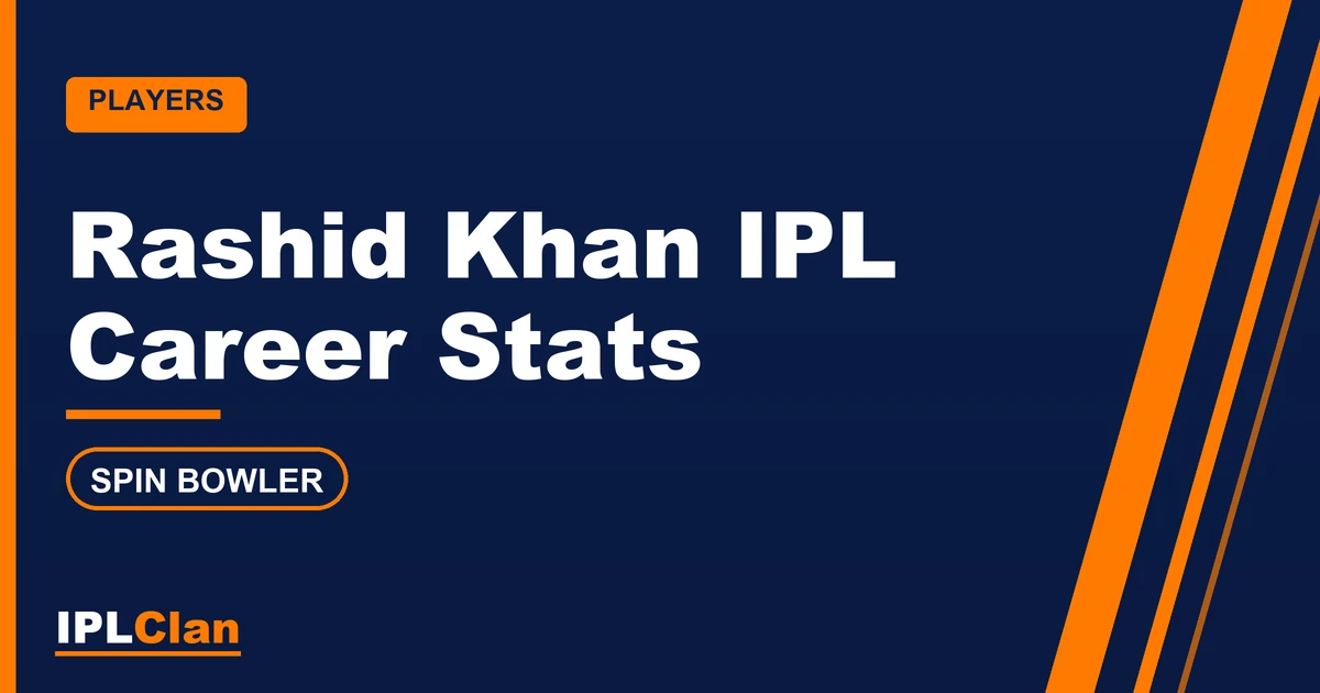 Rashid Khan IPL stats and career record – IPLClan player profile title card