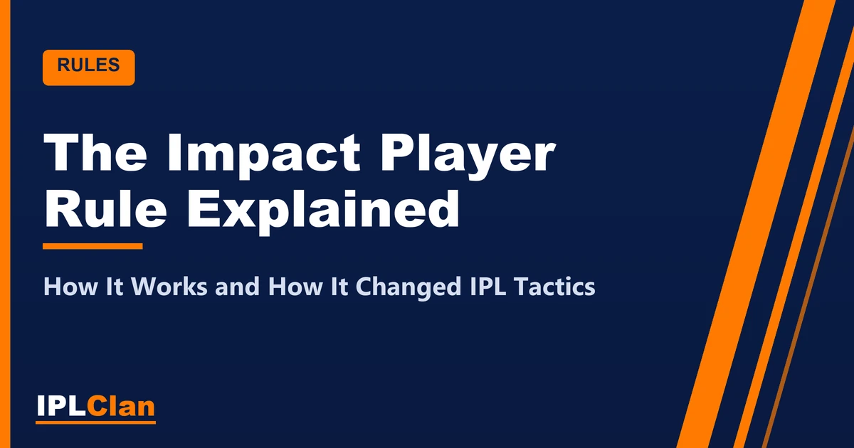 Impact Player rule – IPLClan rules title card